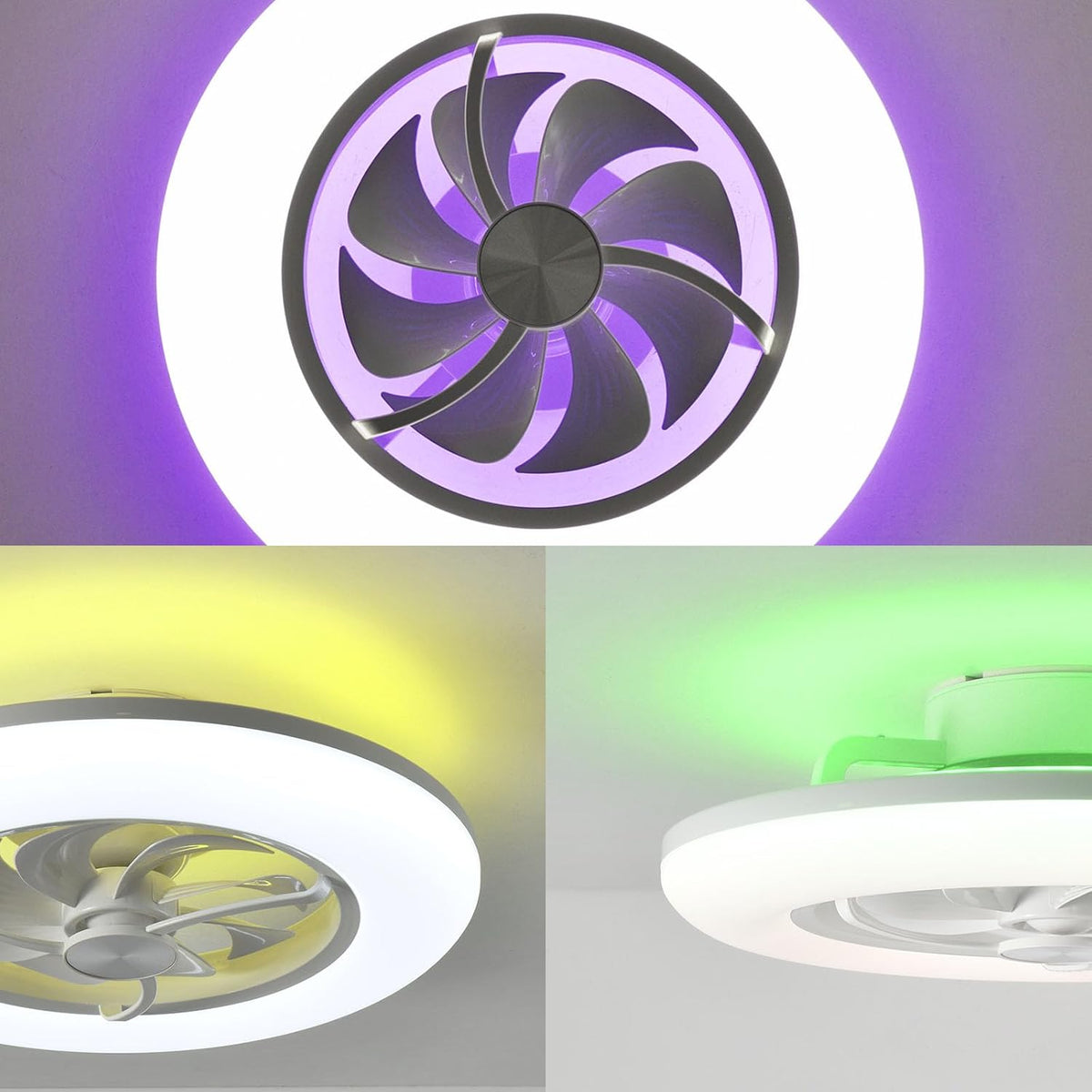 22" CHANFOK Neo Ceiling Fan with Lights - Alexa/Google Assistant/App Control